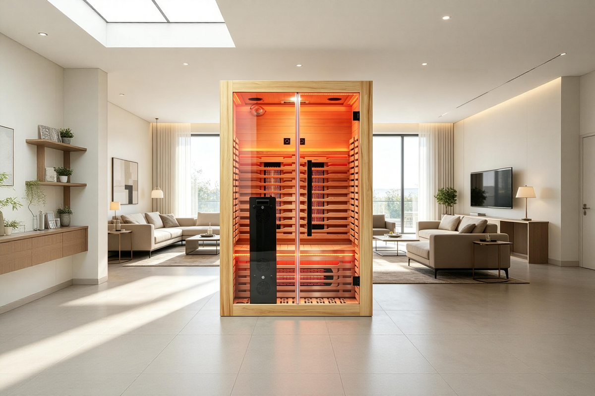 Blisspod Venetian RED | 2-Person Full Spectrum Infrared Sauna | Red Light & Multi-Therapy