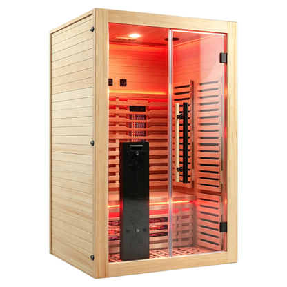 Blisspod Venetian RED | 2-Person Full Spectrum Infrared Sauna | Red Light & Multi-Therapy