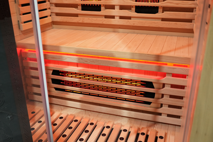 Blisspod Venetian RED | 2-Person Full Spectrum Infrared Sauna | Red Light & Multi-Therapy