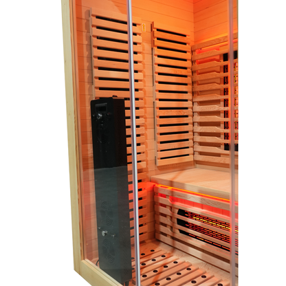 Blisspod Venetian RED | 2-Person Full Spectrum Infrared Sauna | Red Light & Multi-Therapy