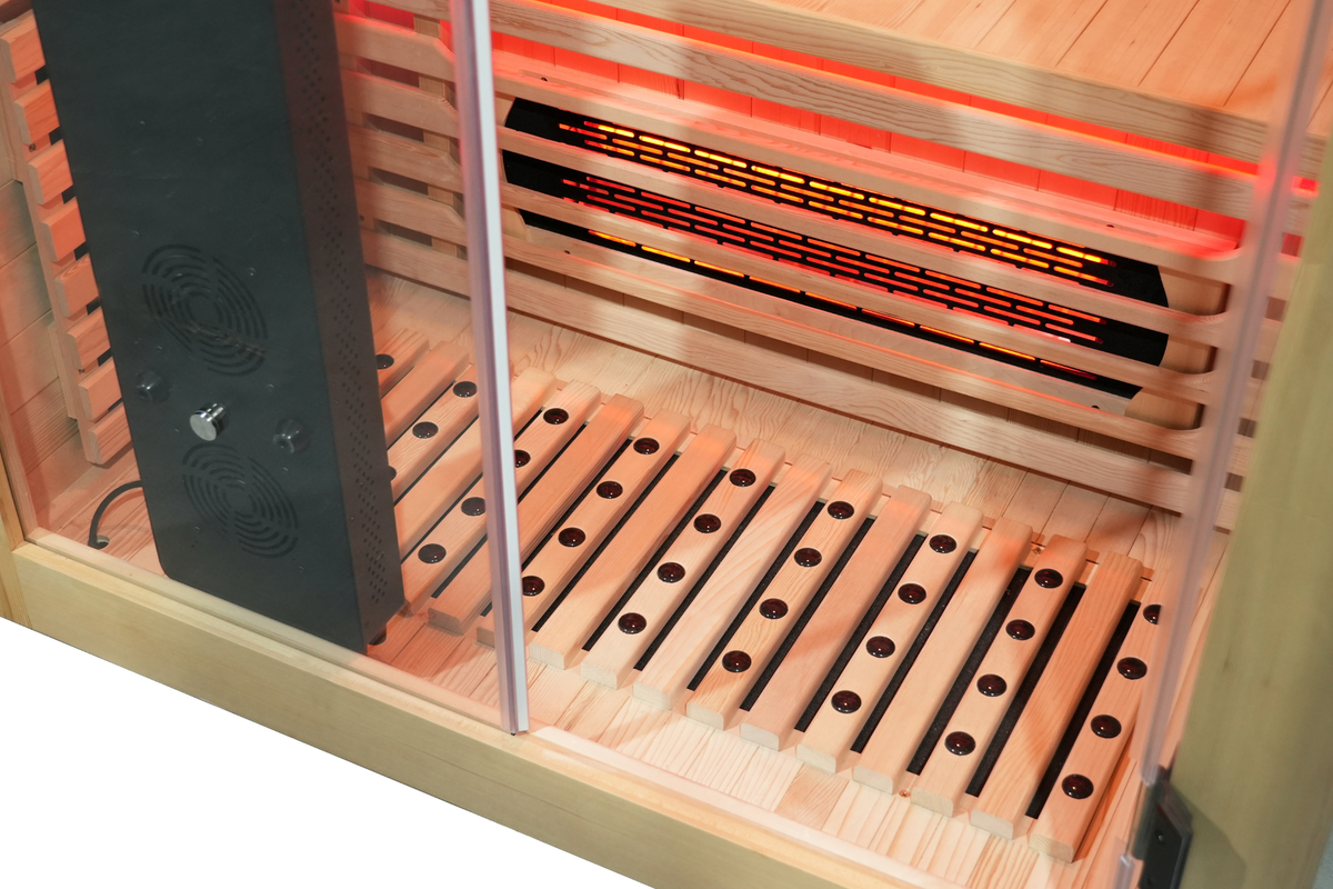 Blisspod Venetian RED | 2-Person Full Spectrum Infrared Sauna | Red Light & Multi-Therapy
