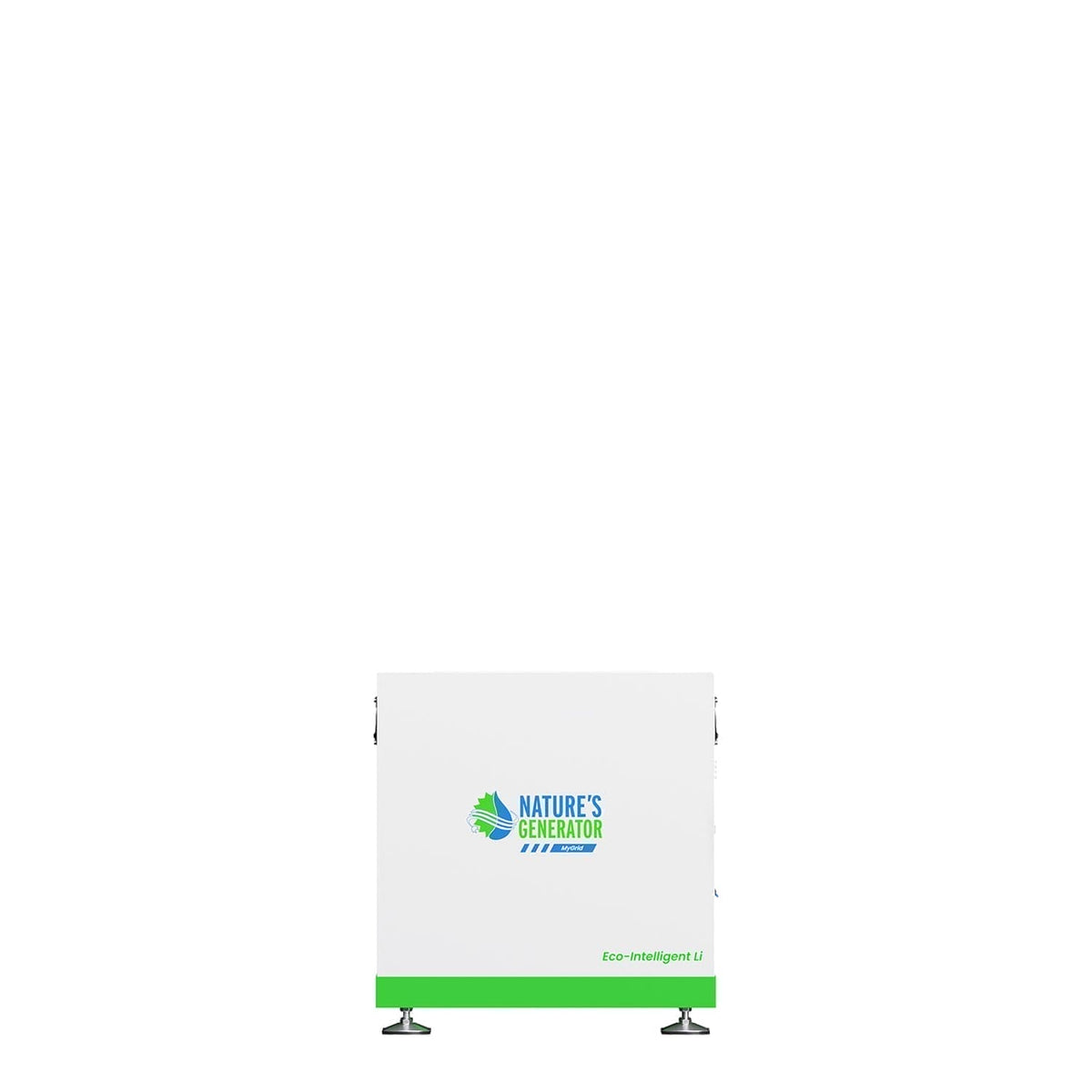 White and green appliance with 'Nature's Generator' branding on a white background