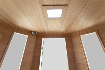 Blisspod Vienna | 4-5 Person Corner Far Infrared Sauna | 12 Heaters | Ultra Low EMF